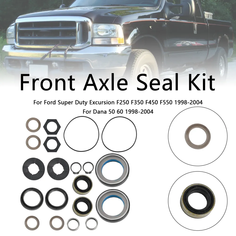 Vedação do eixo dianteiro e lavadora de impulso Kit Fit Ford excursion F250 F350 1998-2004