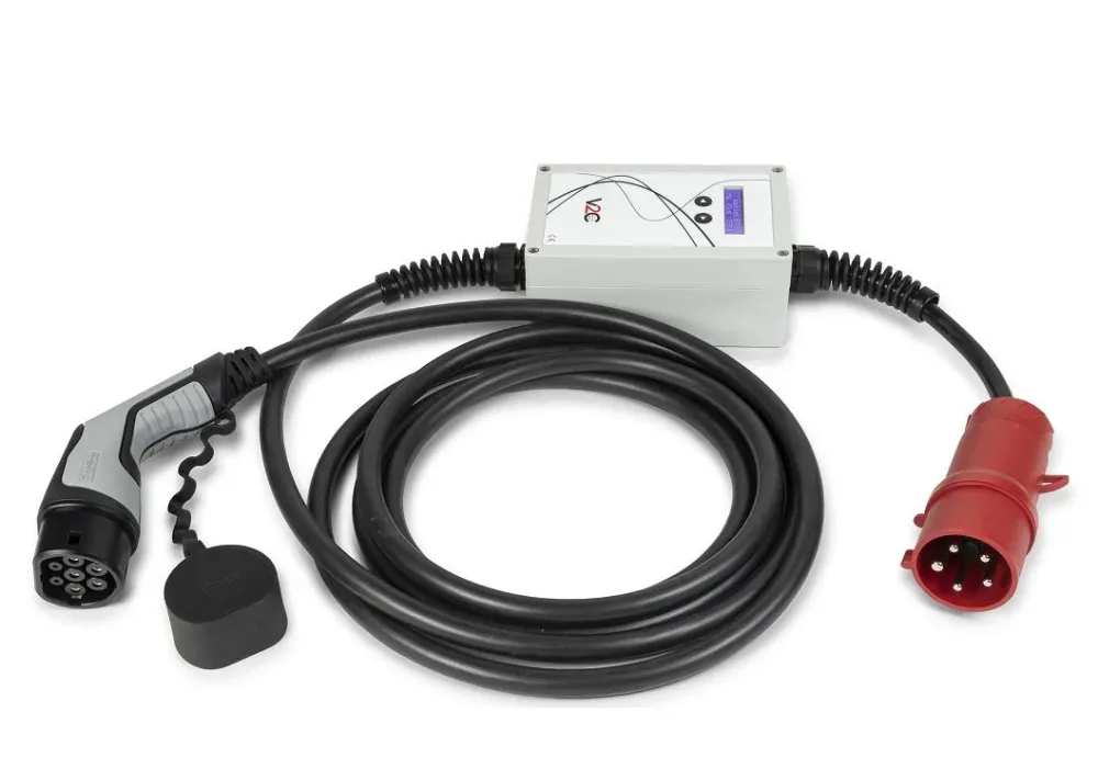Carregador Portátil AC V2C 6A-32A T2 Trifásico (22 kW) c/ Conetor CEE32
