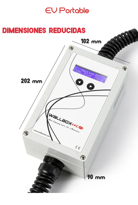 Carregador Portátil V2C 7.4 kW Monofásico Tipo 2 com Conetor CEE32