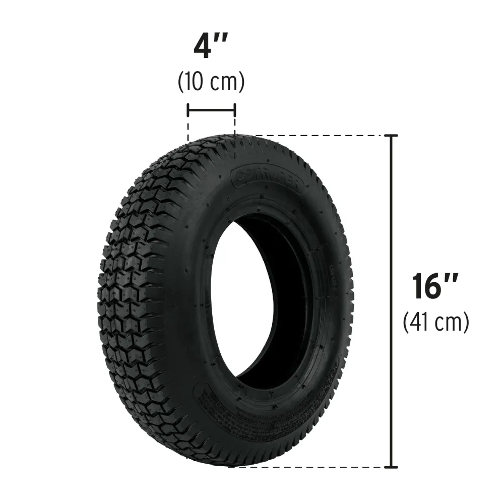 Llanta Neumatica Reforzada 16" sin Camara para Carretilla Truper