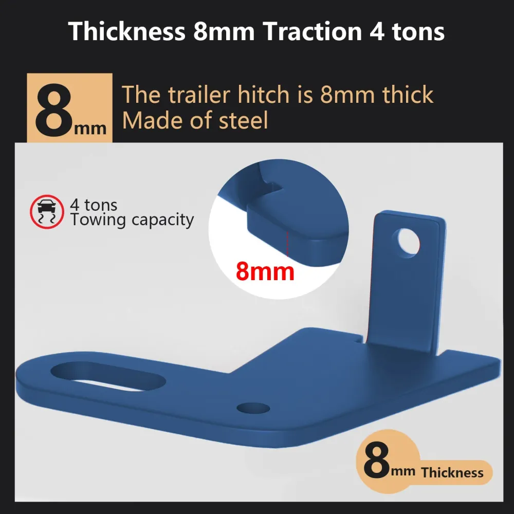 2pcs traseiro esquerdo e direito Trailer Hitch para Suzuki Jimny JB64W JB74 2019-2023
