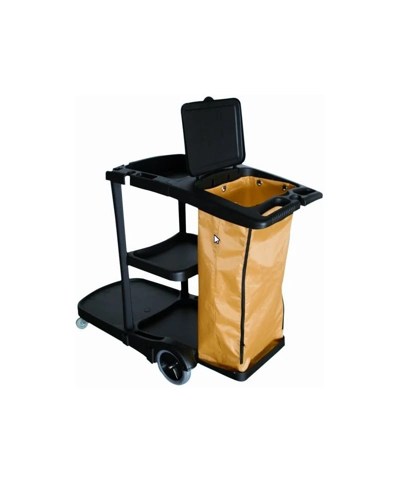 Carrinho preto 130x54,5x100cm