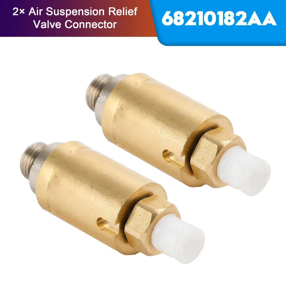 2 × 68210182AA Conector de válvula de alívio de suspensão de ar para Grand Cherokee Ram 1500