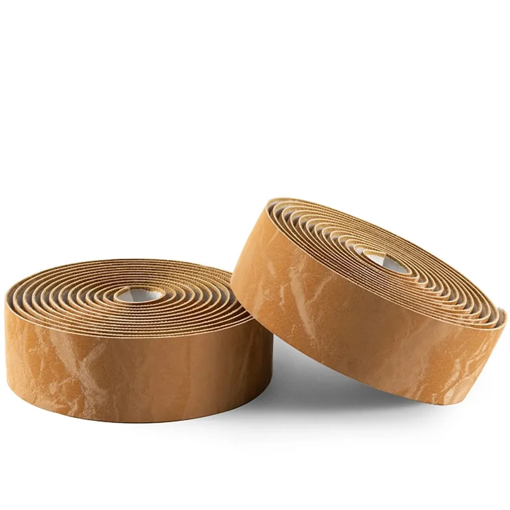 Fita de Guiador Rockbros PU Padrão Veludo - Castanho