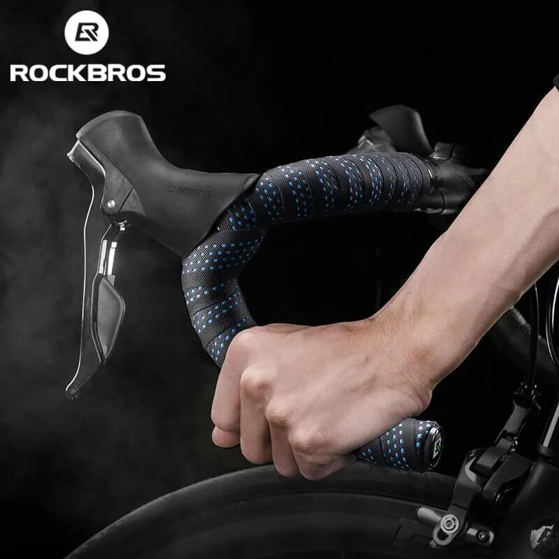 ROCKBROS Fita de Guiador de Bicicleta PU Eva Antiderrapante Flexível