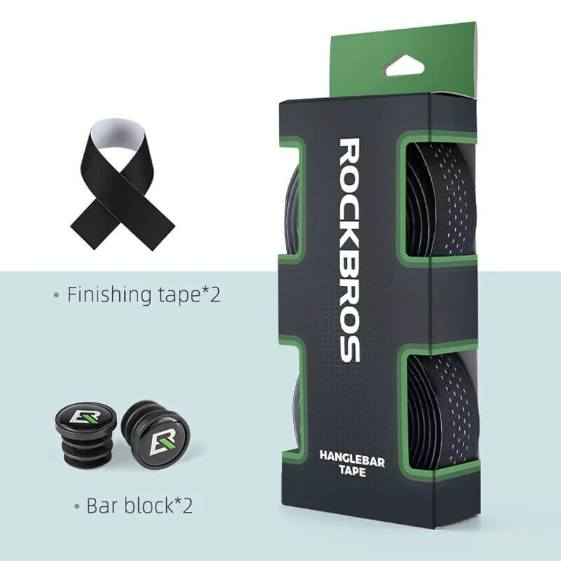 ROCKBROS Fita de Guiador de Bicicleta PU Eva Antiderrapante Flexível