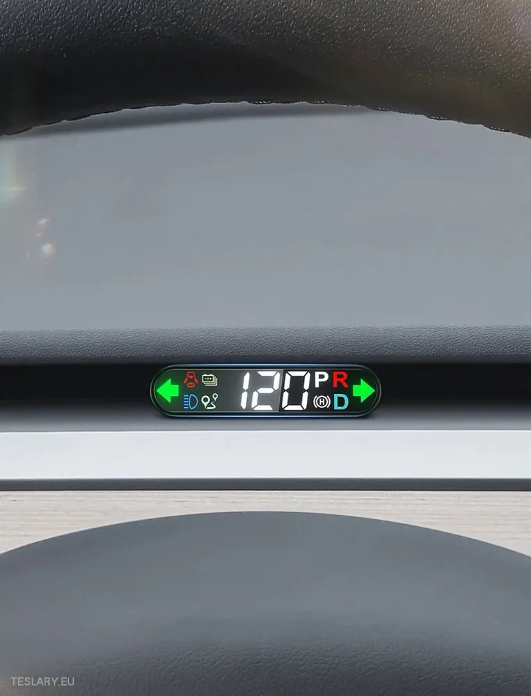 Tesla Modelo 3/Y Speed Meder Heads Up Display