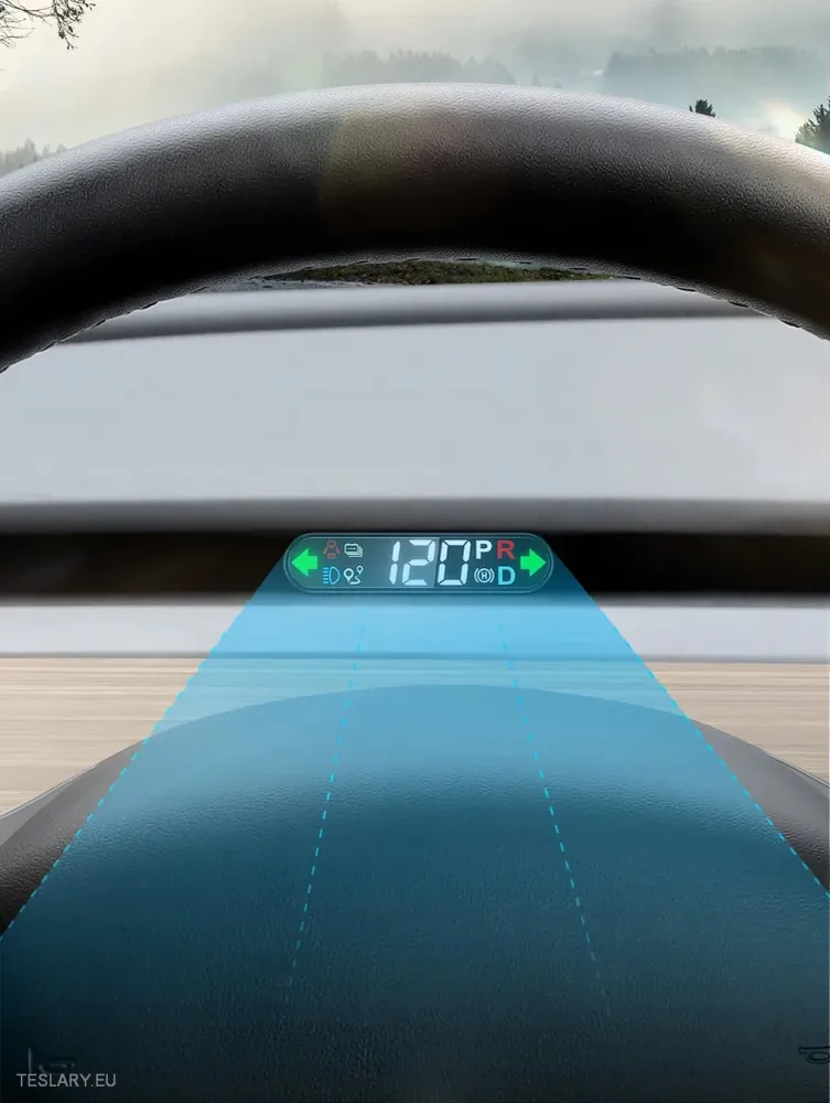 Tesla Modelo 3/Y Speed Meder Heads Up Display