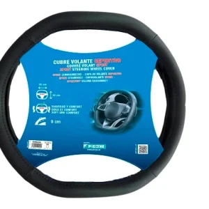 Capa de Volante Preta Desportiva 35x30 cm