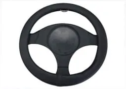 Capa de Volante Preta "Soft Skin" 38 40 cm