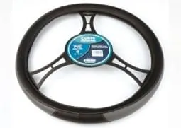Capa de Volante Preta/Cinza TPE Ecologic 37 39 cm