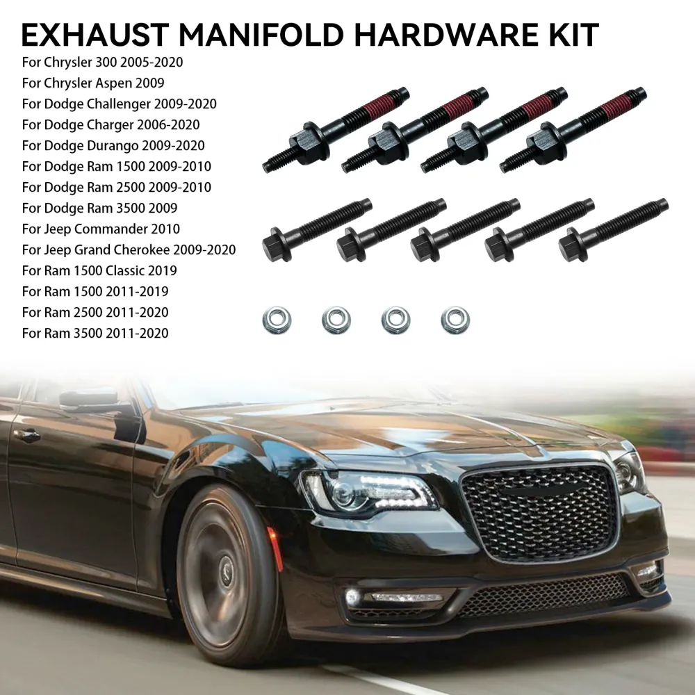 Kit de hardware do coletor de escape 03309 para Dorman para Ram para Dodge Jeep