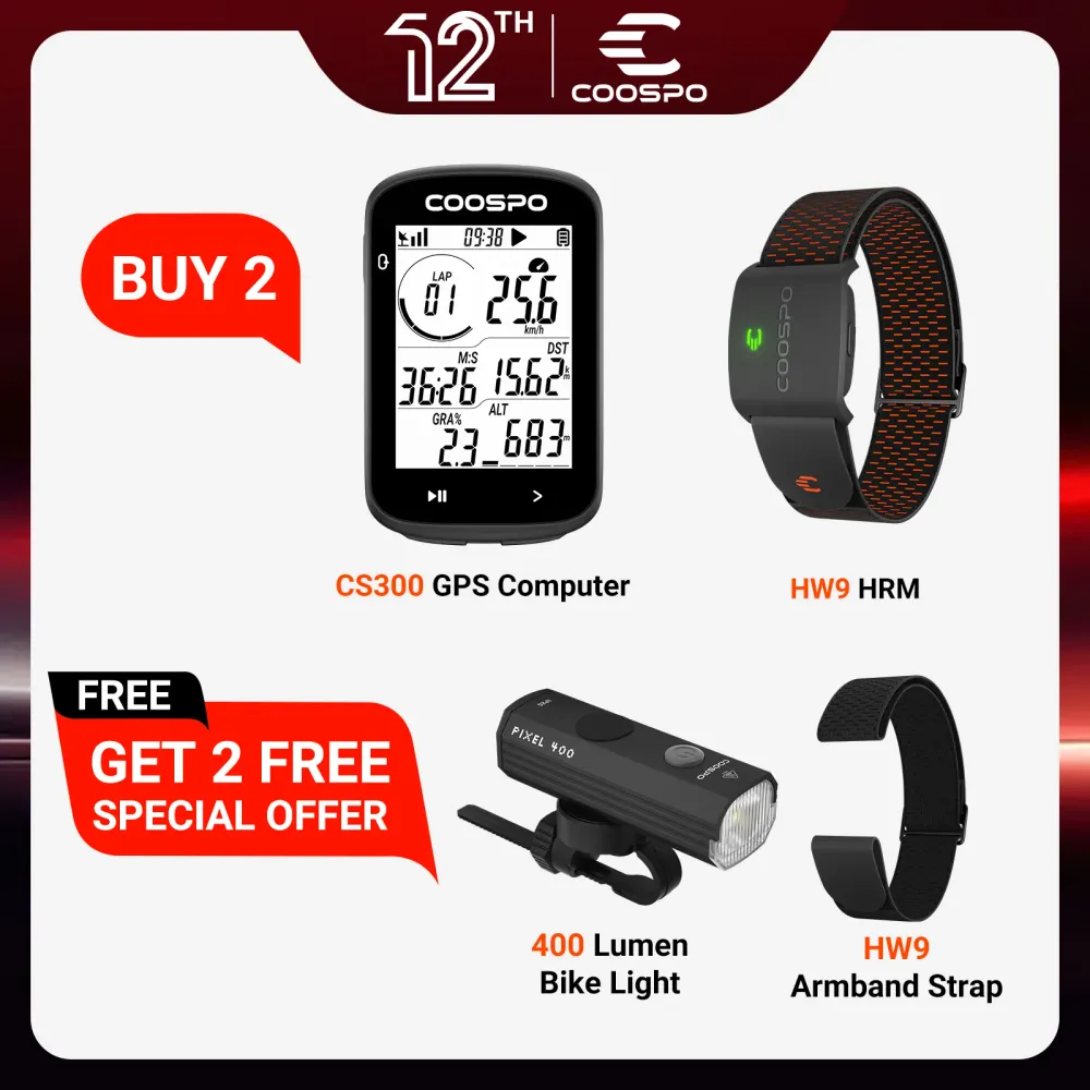 Computador de bicicleta GPS REALROAD CS300 (COMPRE 2 GANHE 2 GRÁTIS)