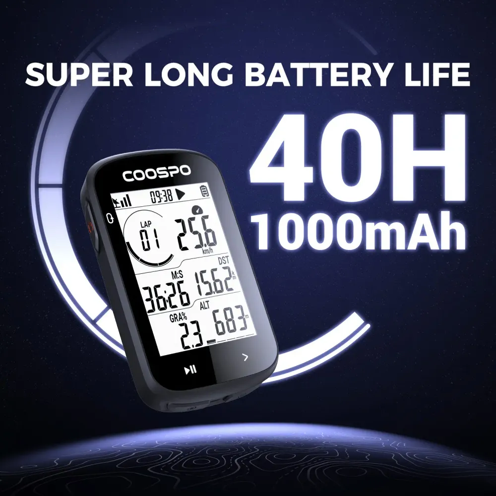 Computador de bicicleta GPS REALROAD CS300 (COMPRE 2 GANHE 2 GRÁTIS)