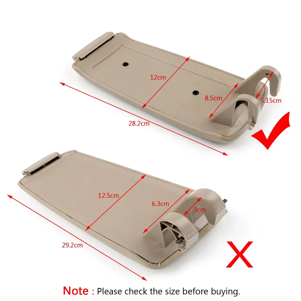 PU CENTER CENTER CONSOLE ARM ARMAEST Tampa para Audi A4 S4 A6 2000-2008 Khaki genérico