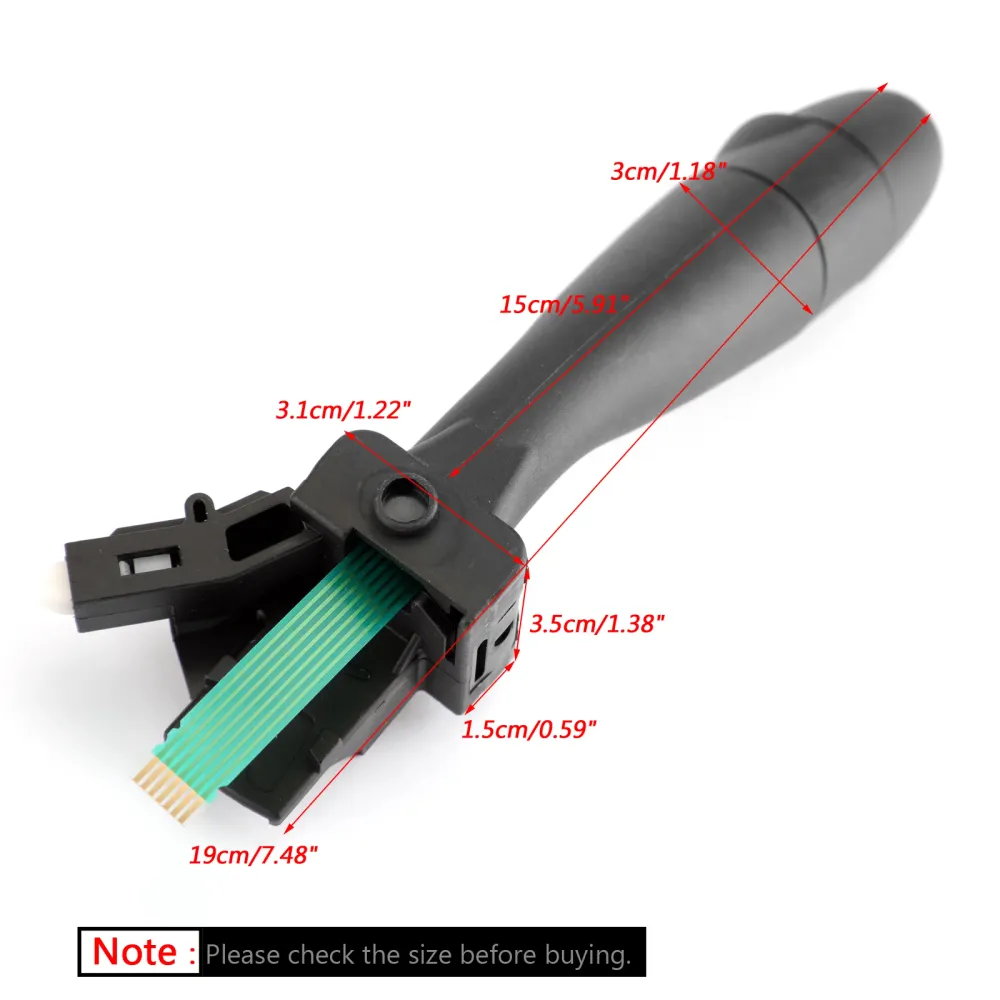 Chave de sinal de giro alavanca de pisca -pisca 96595087xt para Peugeot 206 301 307 308 3008 405