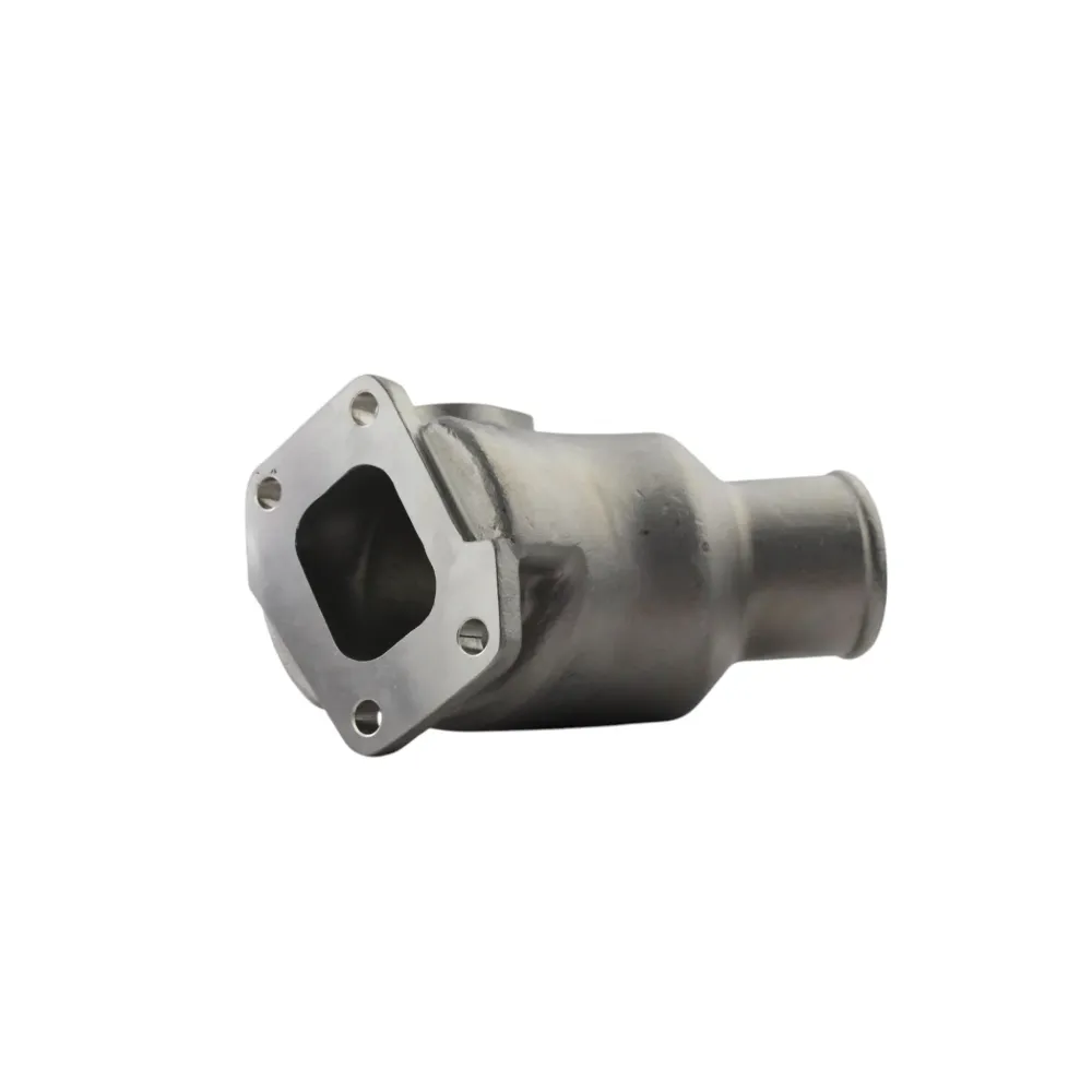 Cotovelo de saída de escape em ço inoxidável Volvo Penta D2-50F com conector - equivalente 21424345