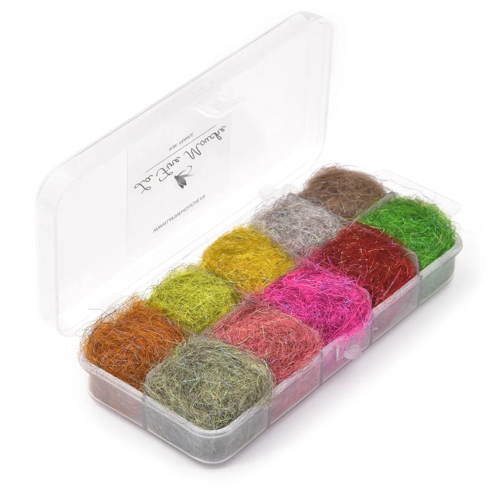 Caixa dispensadora de Dubbing "Pro Nymph Plus" - 10 Cores Medium