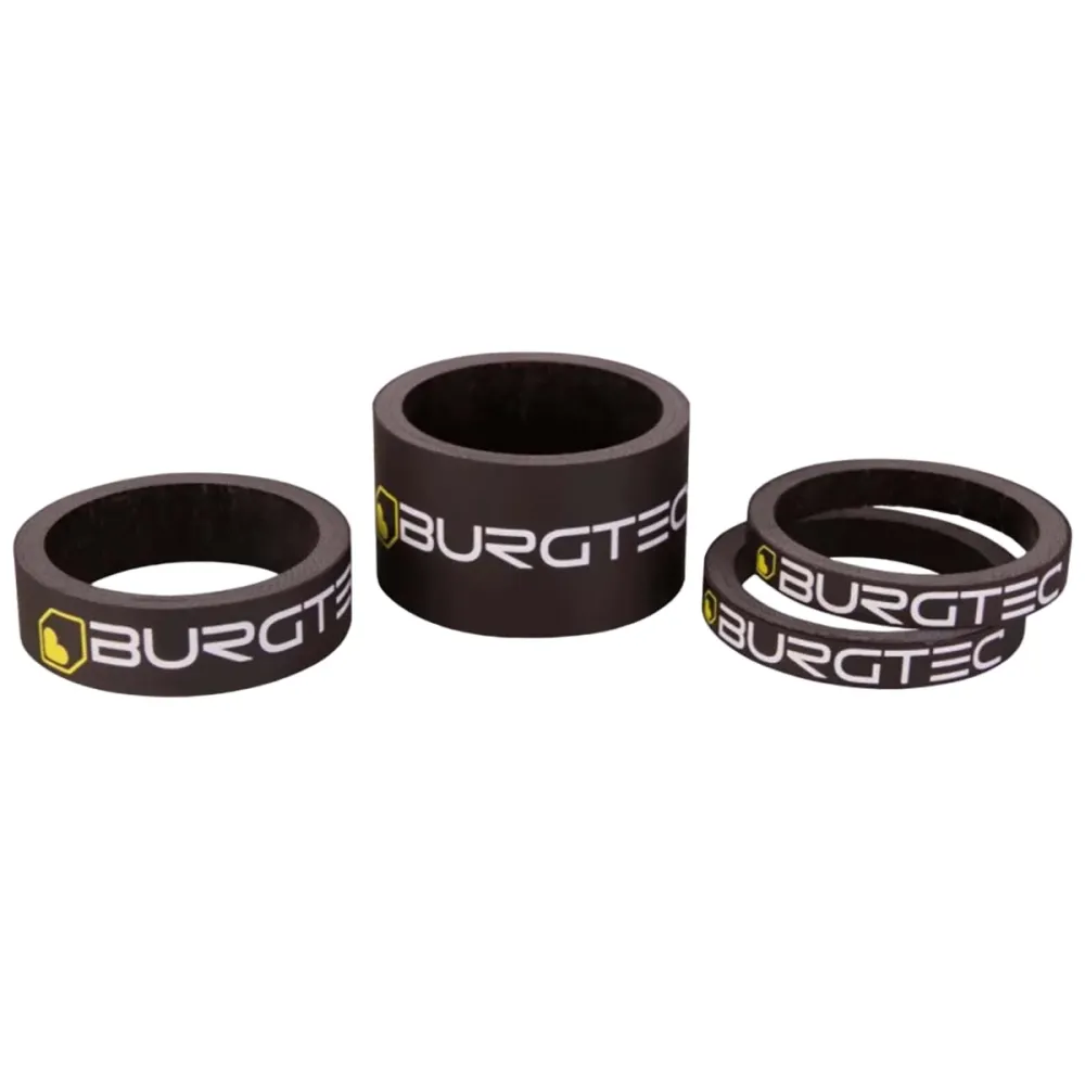 Kit de espaçadores de cabeç BURGTEC Carbon UD 1"1/8