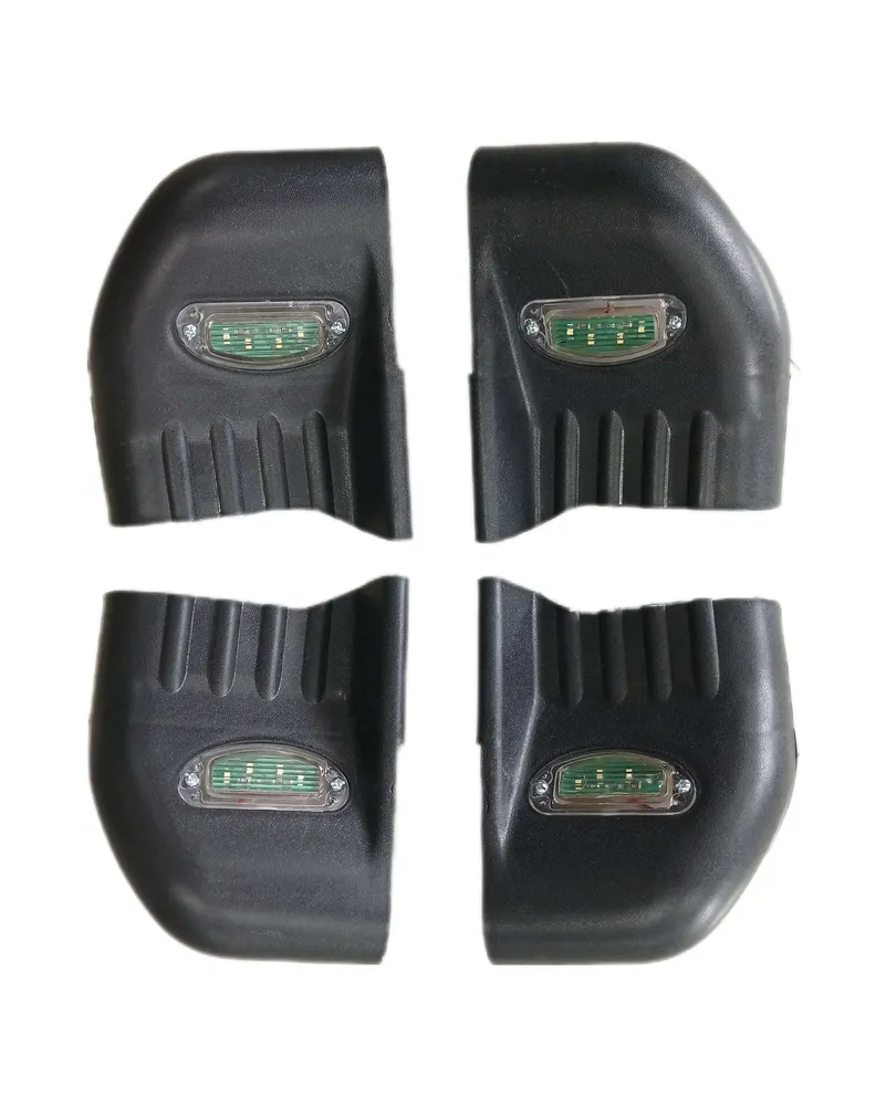 Conjunto de (4) pontas com luz LED para estribos de alumínio