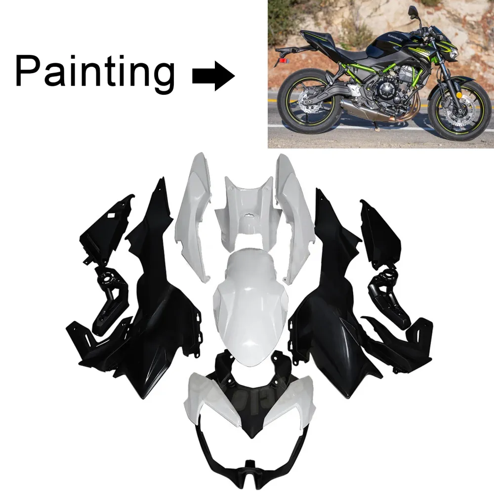2020-2023 Kawasaki Z650 Kit de carenagem de injeção ABS de plástico