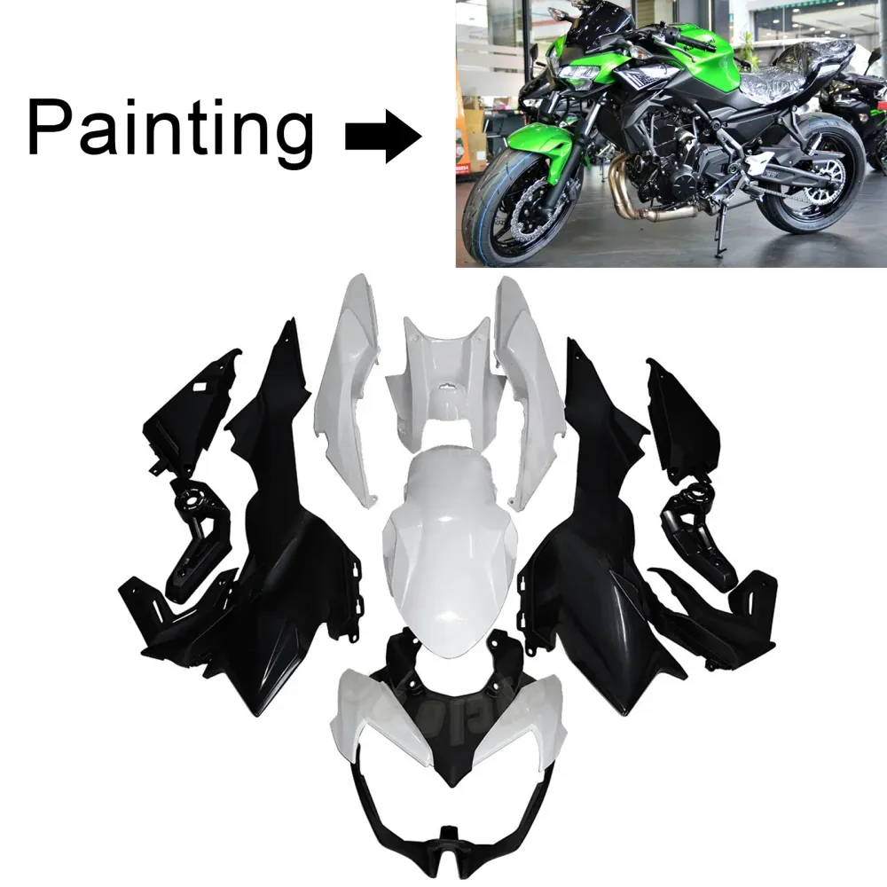 2020-2023 Kawasaki Z650 Kit de carenagem de injeção ABS de plástico