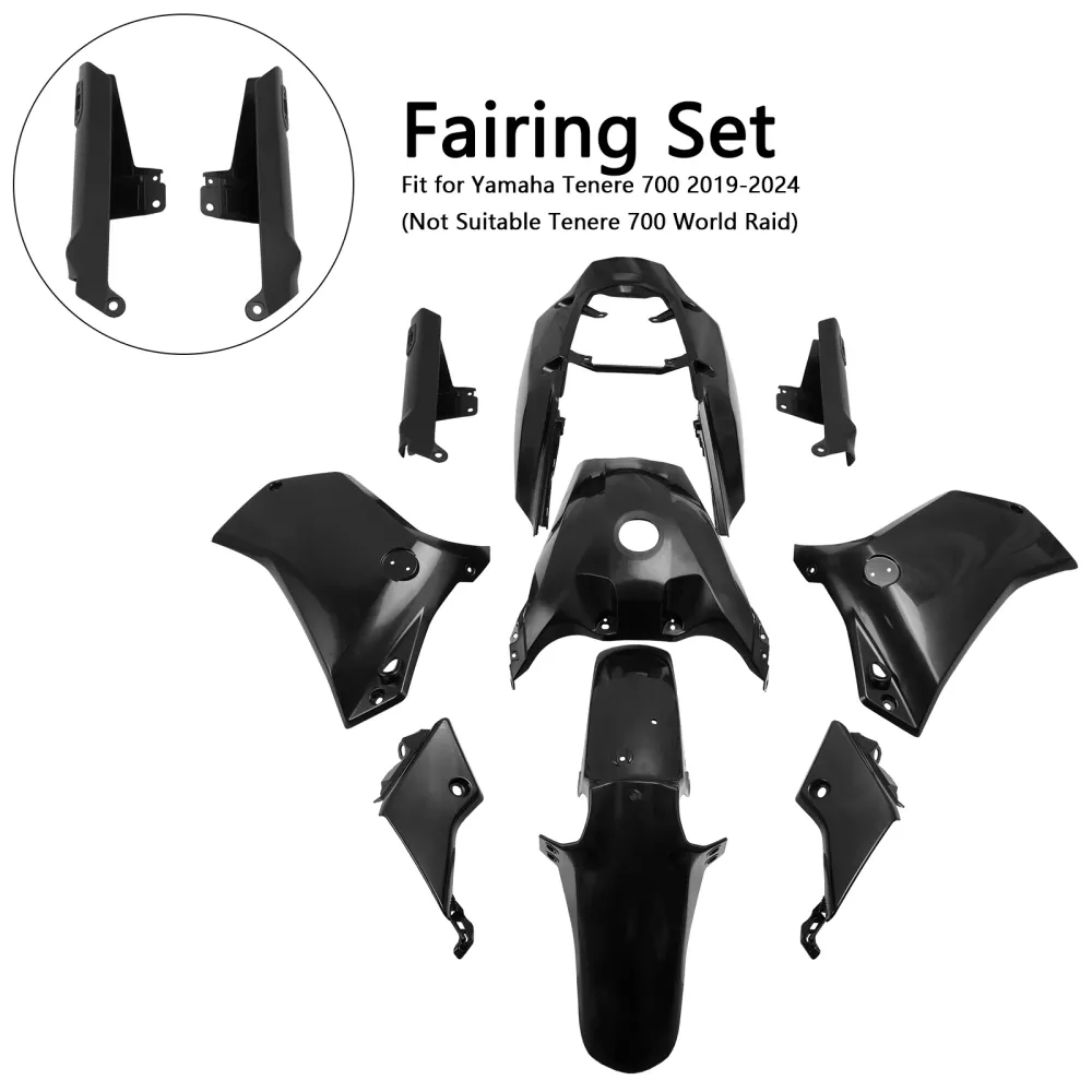 2019-2024 Yamaha Tenere 700 injeção de carenagem de carroceria não pintada