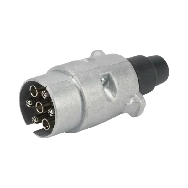 Ficha 7 polos 12V, metal