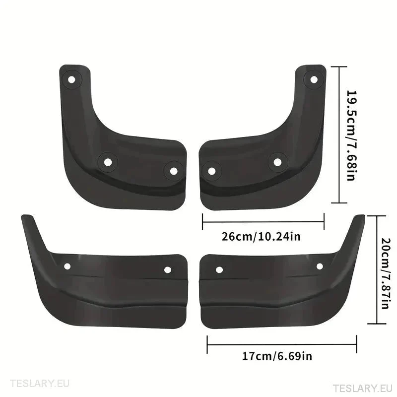 Tesla 3 Highland Anti Splash Fender Liners (retalhos de lama)
