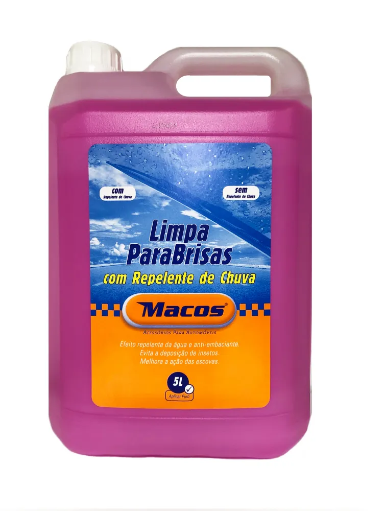 Limpa Pára-brisas com Repelente de Chuva (uso-directo) Macos 5 litros