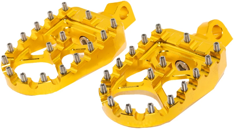 Bikers Choice Male Mount BMX Style Gold Footpegs Pr