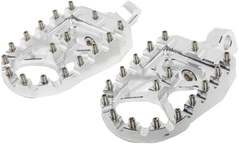 Bikers Choice Male Mount BMX Style Silver Footpegs Pr