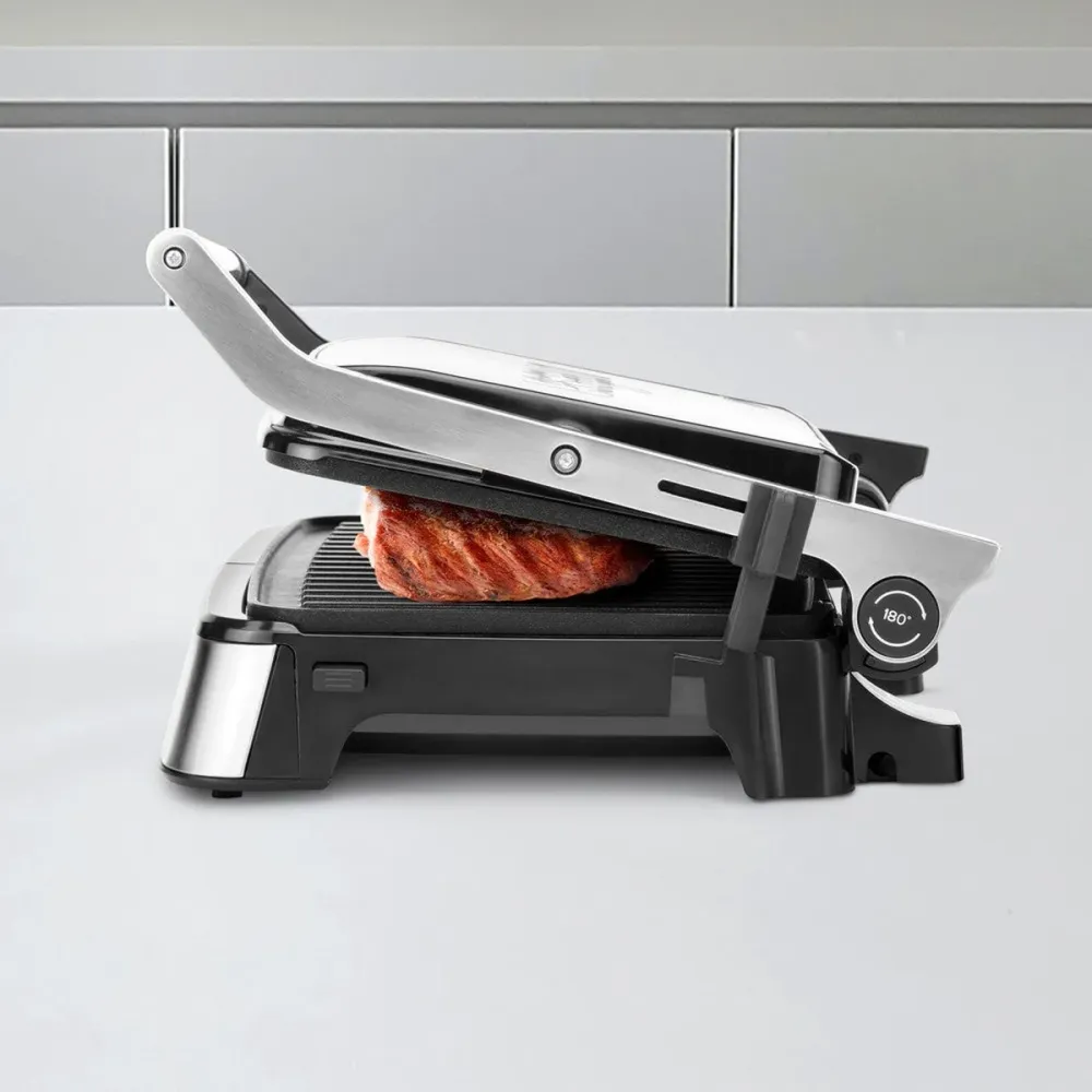 Grelha digital Everest com placas antiaderentes