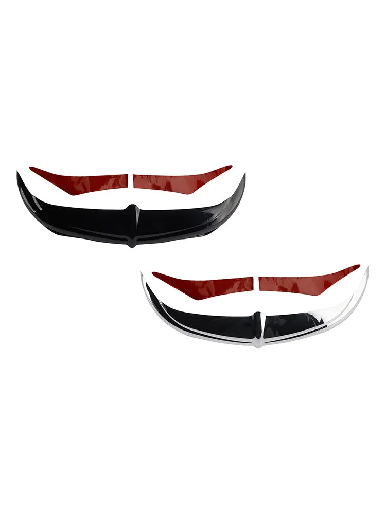 Bat Brow Batwing Fairing Accent Trim Electra Street Glides Trikes 96-13