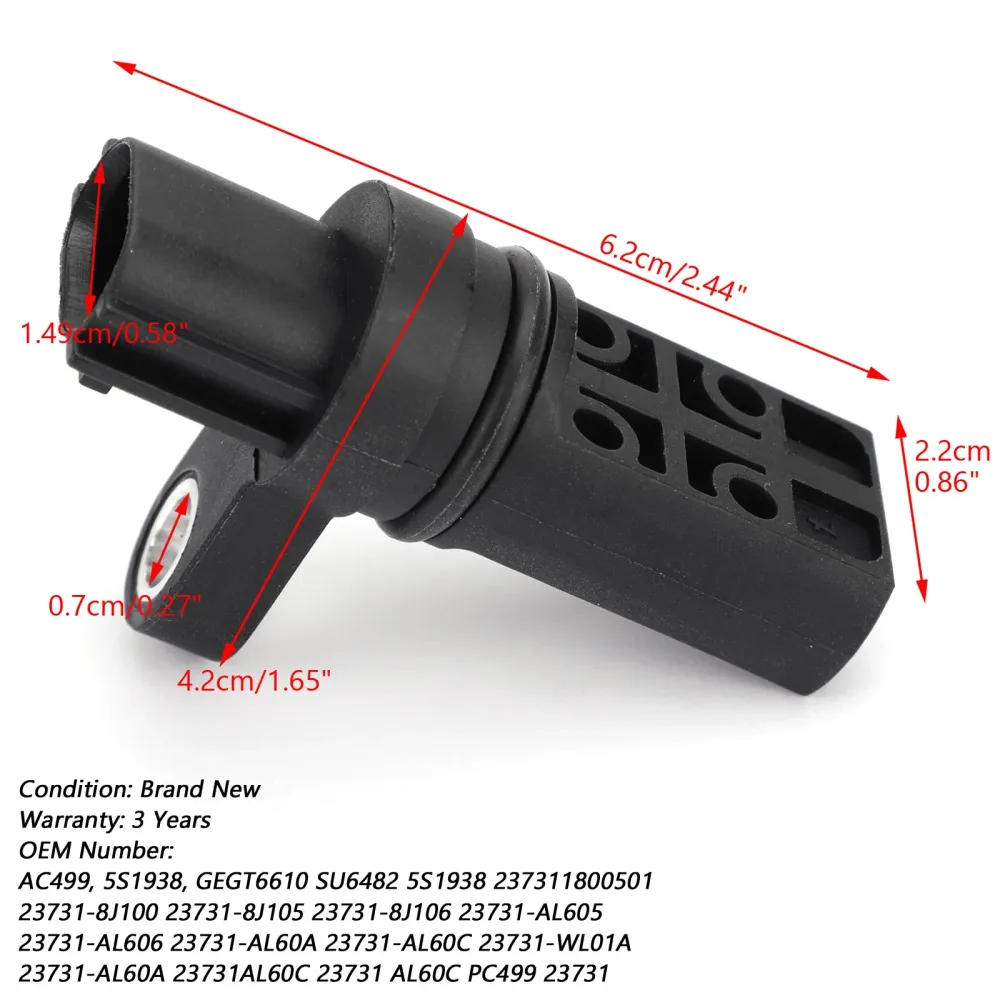 Novo sensor de posição da manivela do motor 23731-AL60C se encaixa em altima miss Murano genérico