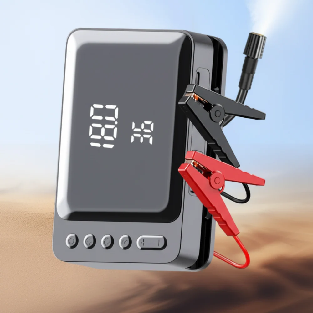 Arrancador Automático Portátil Compressor de Ar Bateria Externa