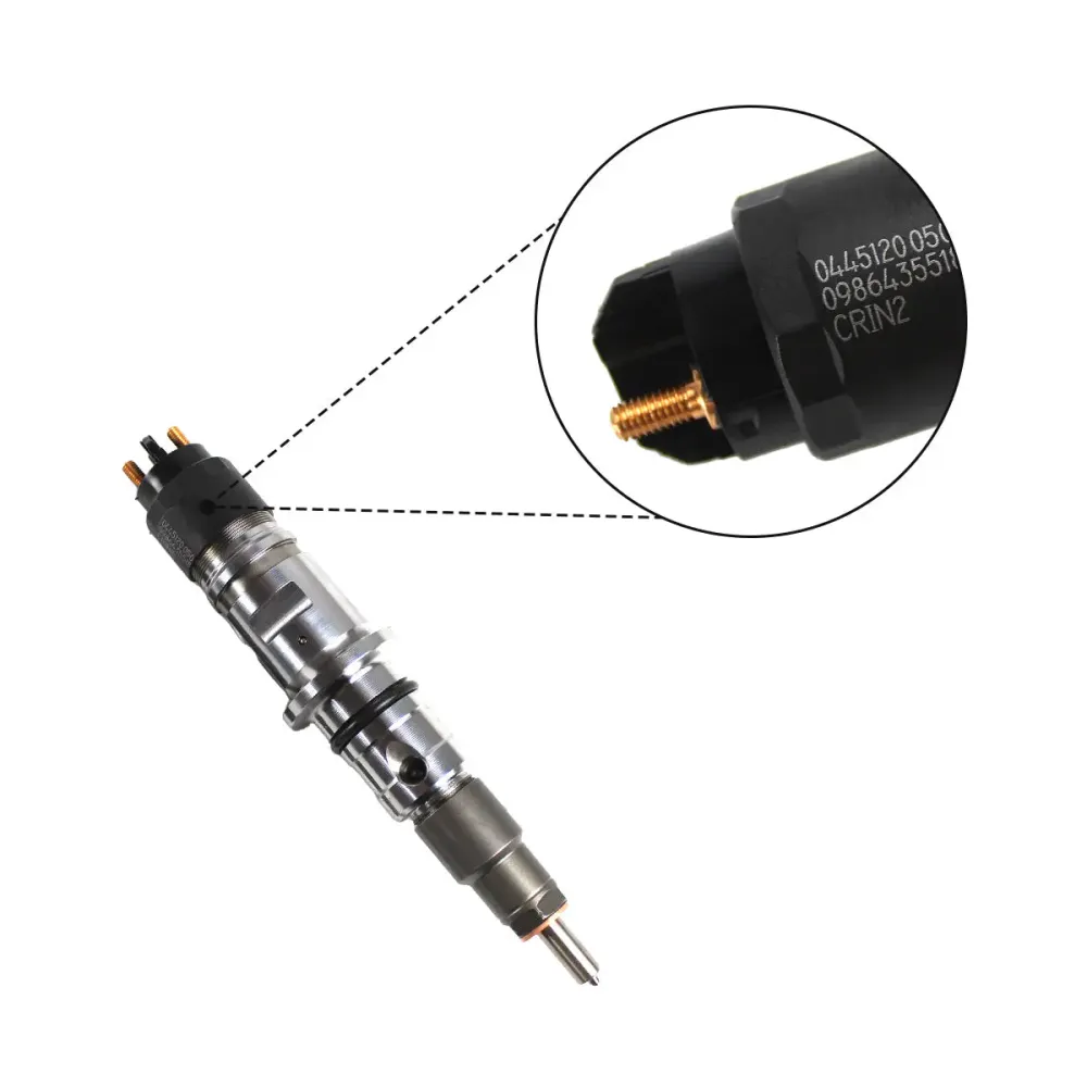 Injetor de combustível diesel de 6 pces com tubo 0445120050 para dodge ram 2500 3500 cummins 6.7l 2007-2012