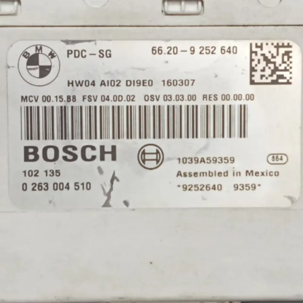 Centralina de sensores de estacionamento mini countryman cod. 0263004510 (2010 >)