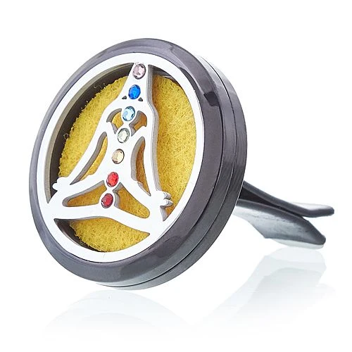 Kit Difusor para Carro - Pewter Yoga Chakra - 30mm