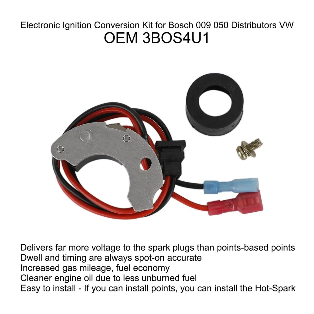 Bosch 009 050 Distribuidores 3BOS4U1 Kit de conversão de ignição eletrônica VW