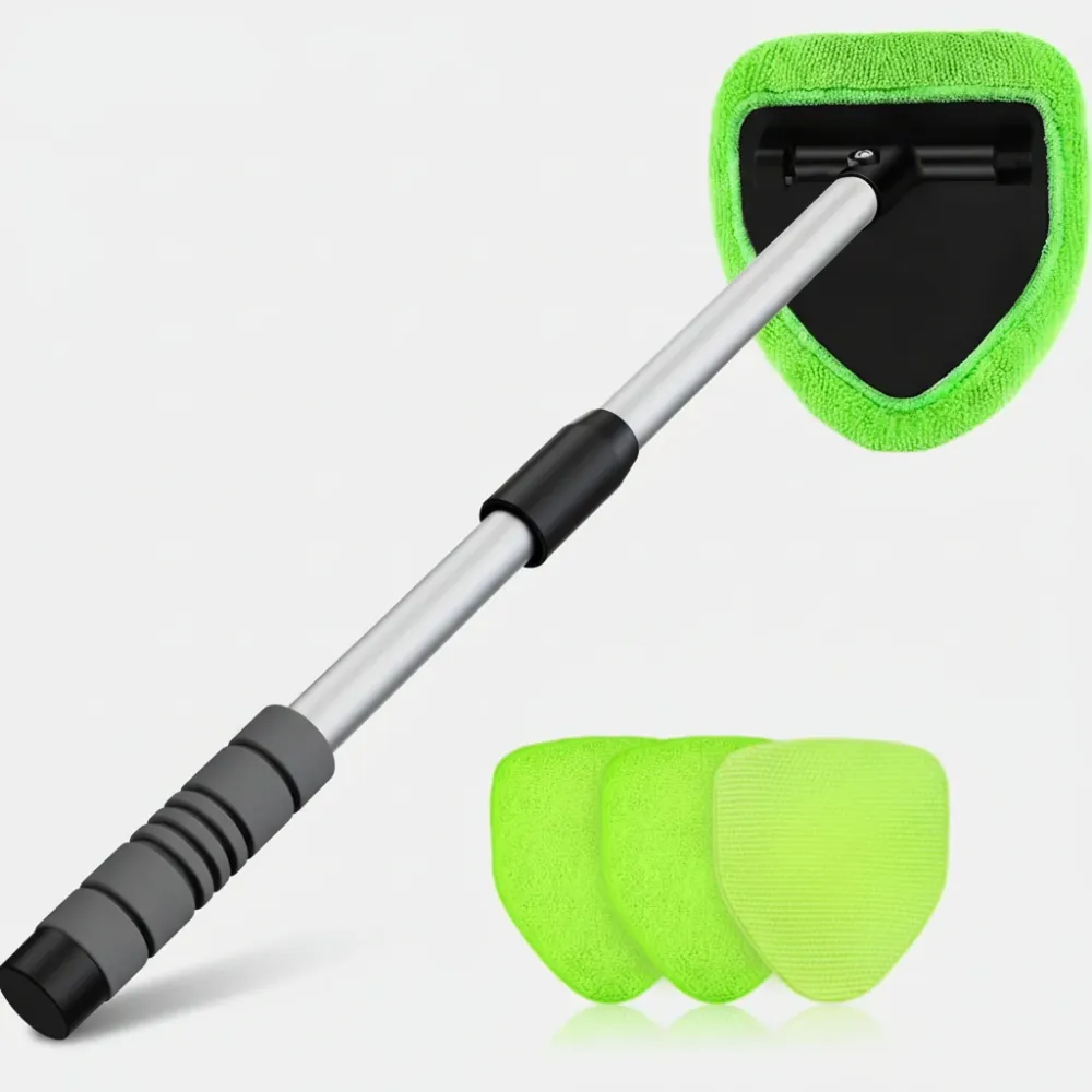 Limpa-vidros Automático de Microfibra com Cabo Extensível