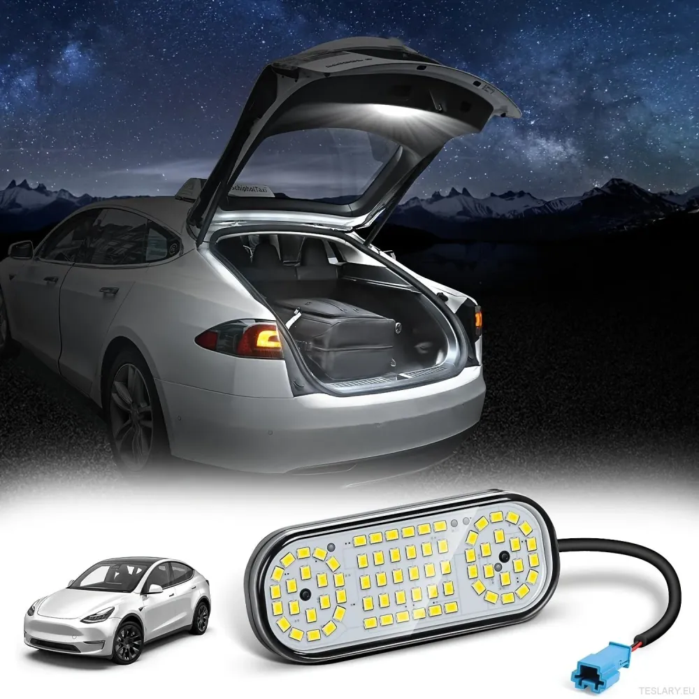 Luz do tronco LED interior ambiente para Tesla Modelo Y 2022-2025 Modelo Y Interior Frunk Cargo Area Lightning para atmosf...