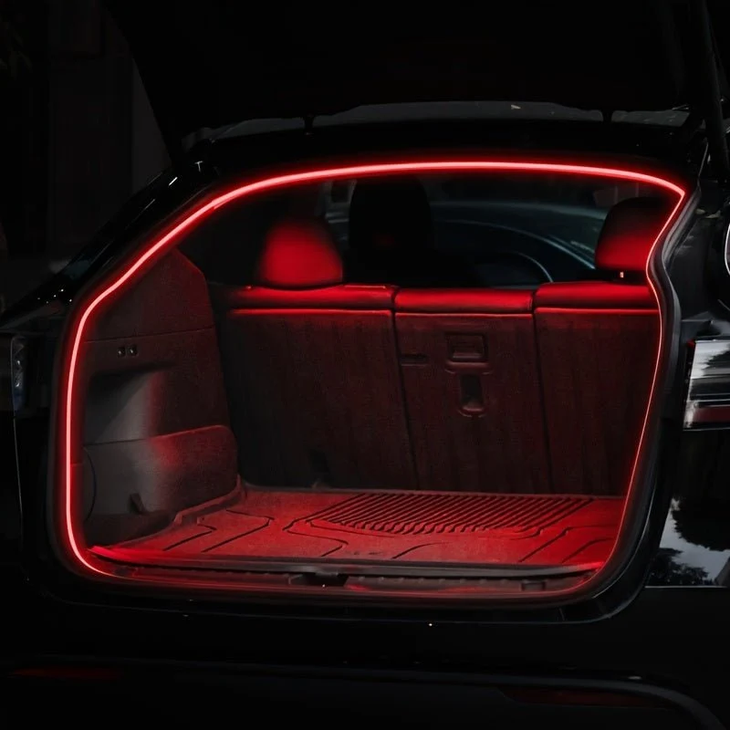 Tesla Modelo Y Tira de tronco LED em vermelho - 12 volts com conector