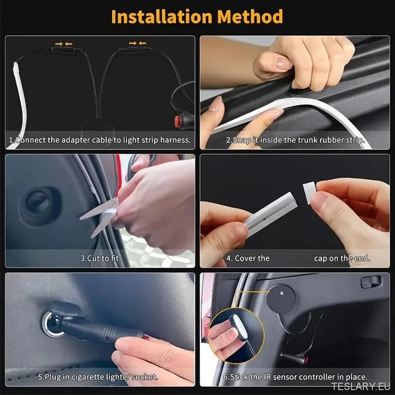 Tesla Modelo 3/Y traseiro traseiro LED LED LED brilhante LED LUZ