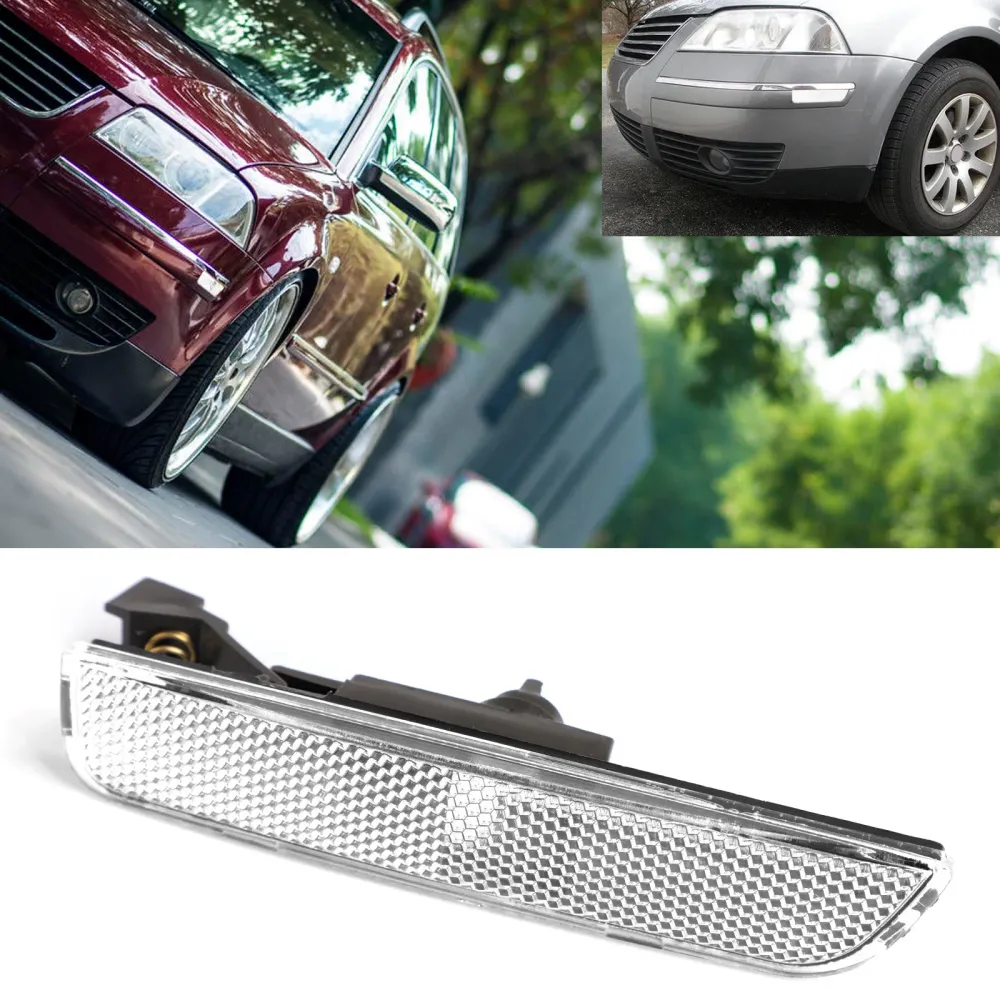 Luzes laterais de pára-choque dianteiro branco esquerdo para 2001-2005 VW Passat B5.5 genérico