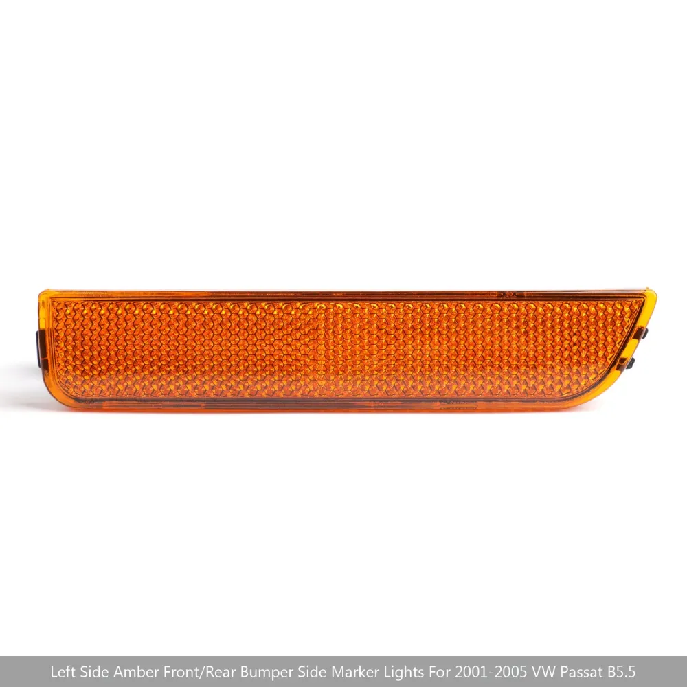 Luzes laterais de pára-choques frontal âmbar esquerdo para 2001-2005 vw passat b5.5 genérico