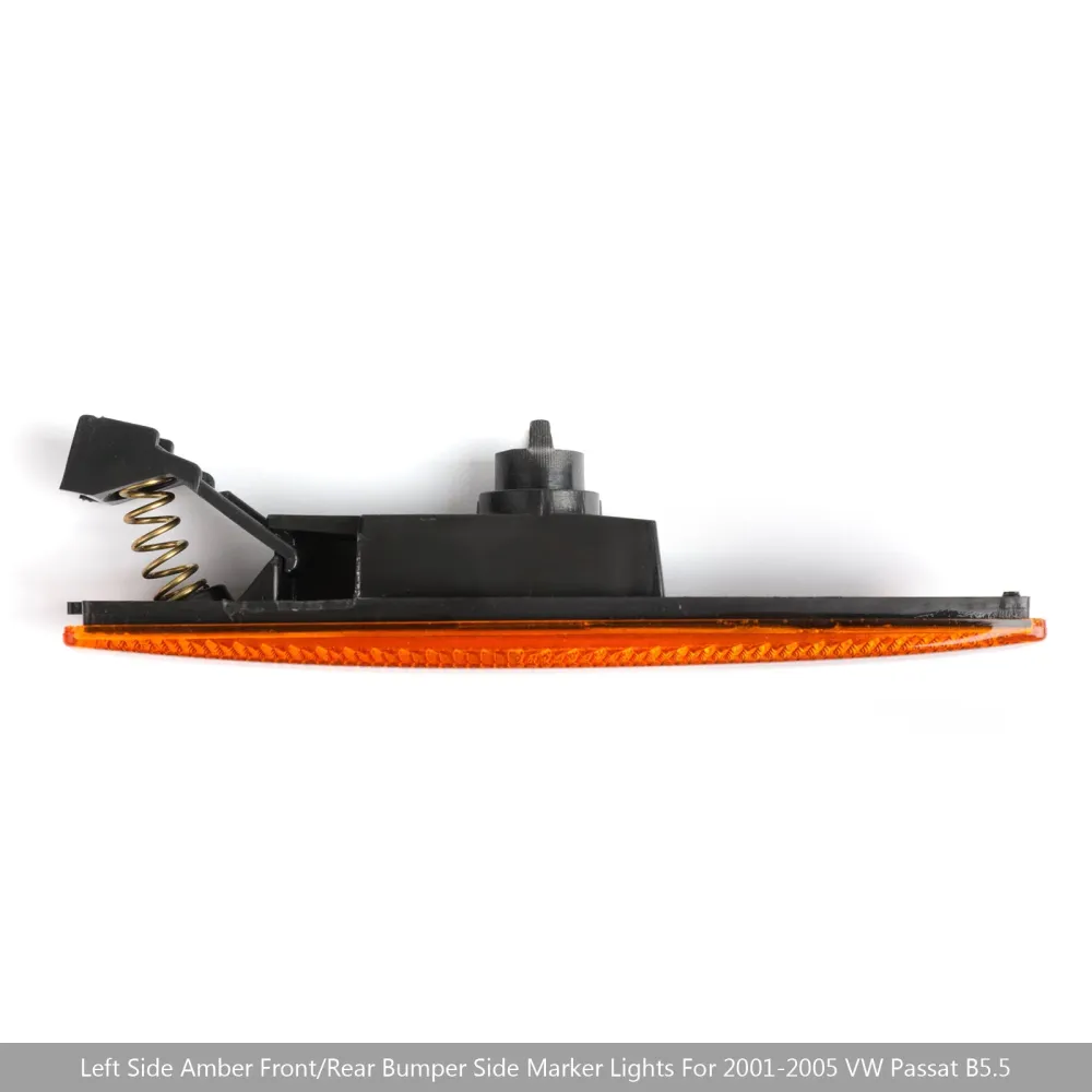 Luzes laterais de pára-choques frontal âmbar esquerdo para 2001-2005 vw passat b5.5 genérico