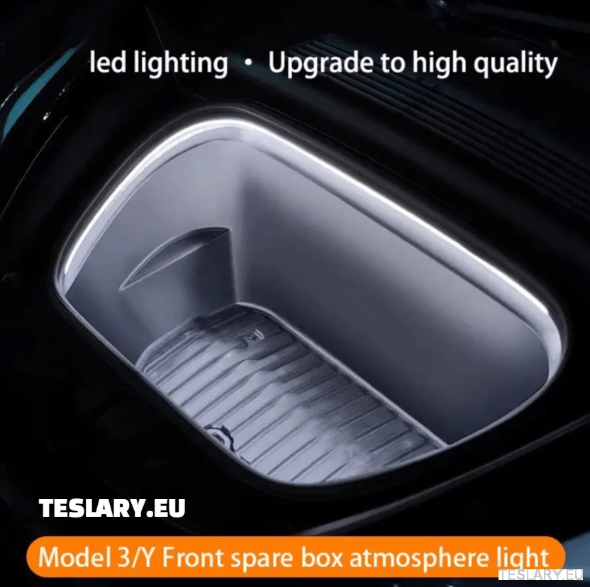 Tesla Modelo 3/Y Front Fruk LED LUZ BRANCA BRILHA