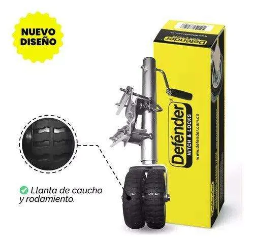 Macaco nivelador para reboque de roda dupla Defender