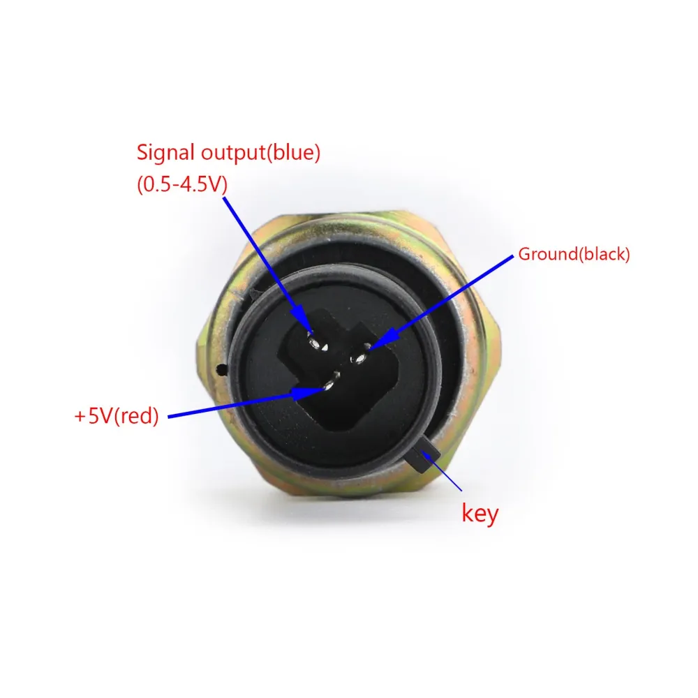 Transdutor de pressão/remetente, 150 psi (5V), ço inoxidável, para óleo, combustível, ar, água genérica